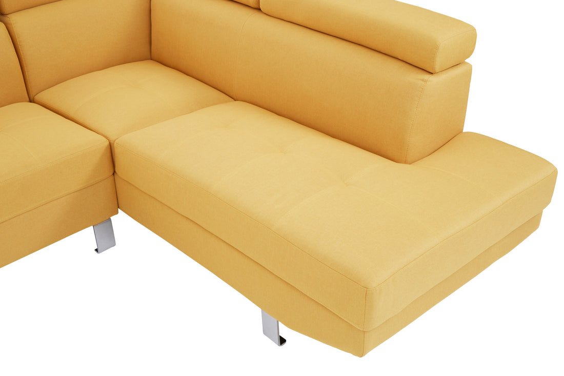 Corner Sofa Palatial 264cm Ochre Linen