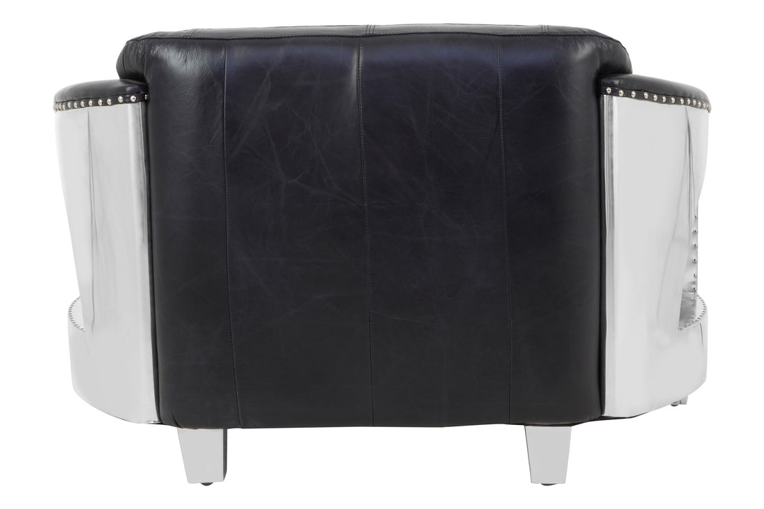 Two Seat Sofa Ritzy Leather Black