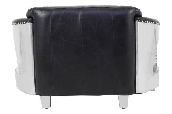 2 Seat Sofa Ritzy Leather Black