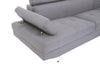 Corner Sofa Palatial 264cm Grey Linen