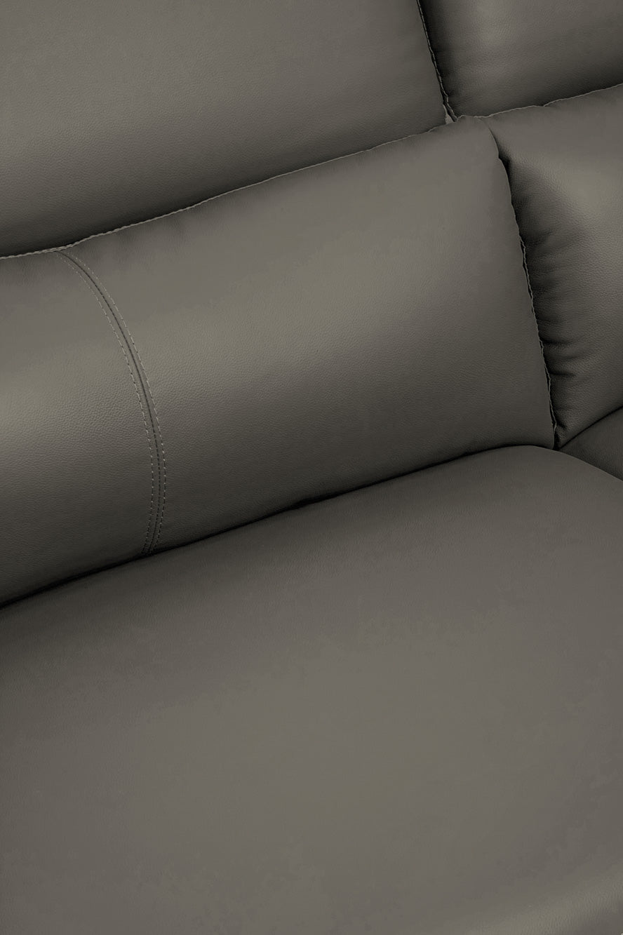 Three Seat Sofa Eminence Leather Grey