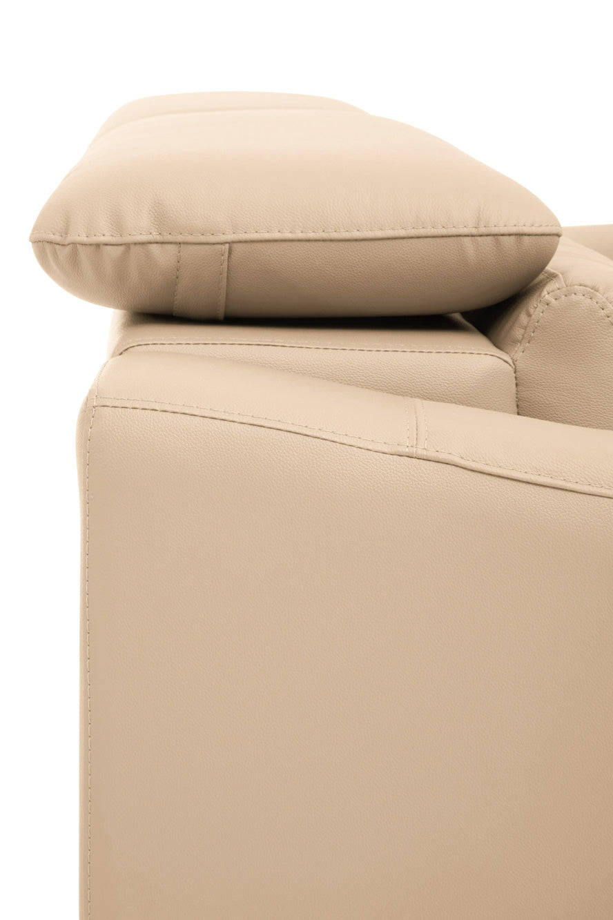 Three Seat Sofa Eminence Leather Ivory
