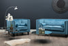 2 Seat Sofa Opulence Blue Velvet