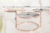 Coffee Table Art Deco 3 Levels 155cm Metal Copper