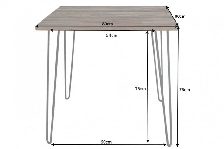 Dining Table Scorpion 80cm Acacia Wood Brown