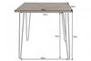 Dining Table Scorpion 80cm Acacia Wood Brown
