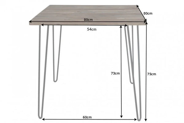Dining Table Scorpion 80cm Acacia Wood Brown
