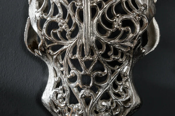 Decorative Exotic Bull Skull 57cm Silver Mango