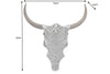 Decorative Exotic Bull Skull 57cm Silver Mango