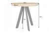 Round Dining Table Blacksmith 80cm Mango Wood Natural