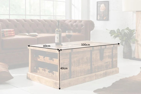 Coffee Table Connoisseur 100cm Mango Wood Natural