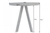 Round Dining Table Blacksmith 80cm Mango Wood Grey