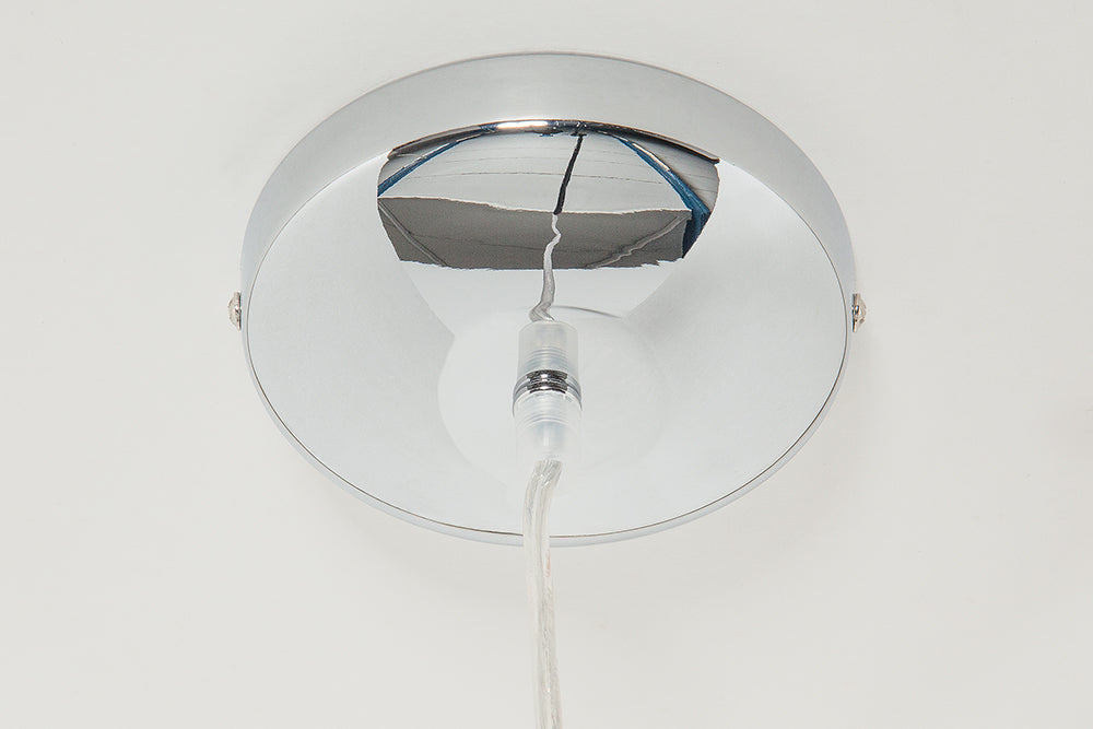 Hanging Lamp Chromagon 30cm Metal Silver