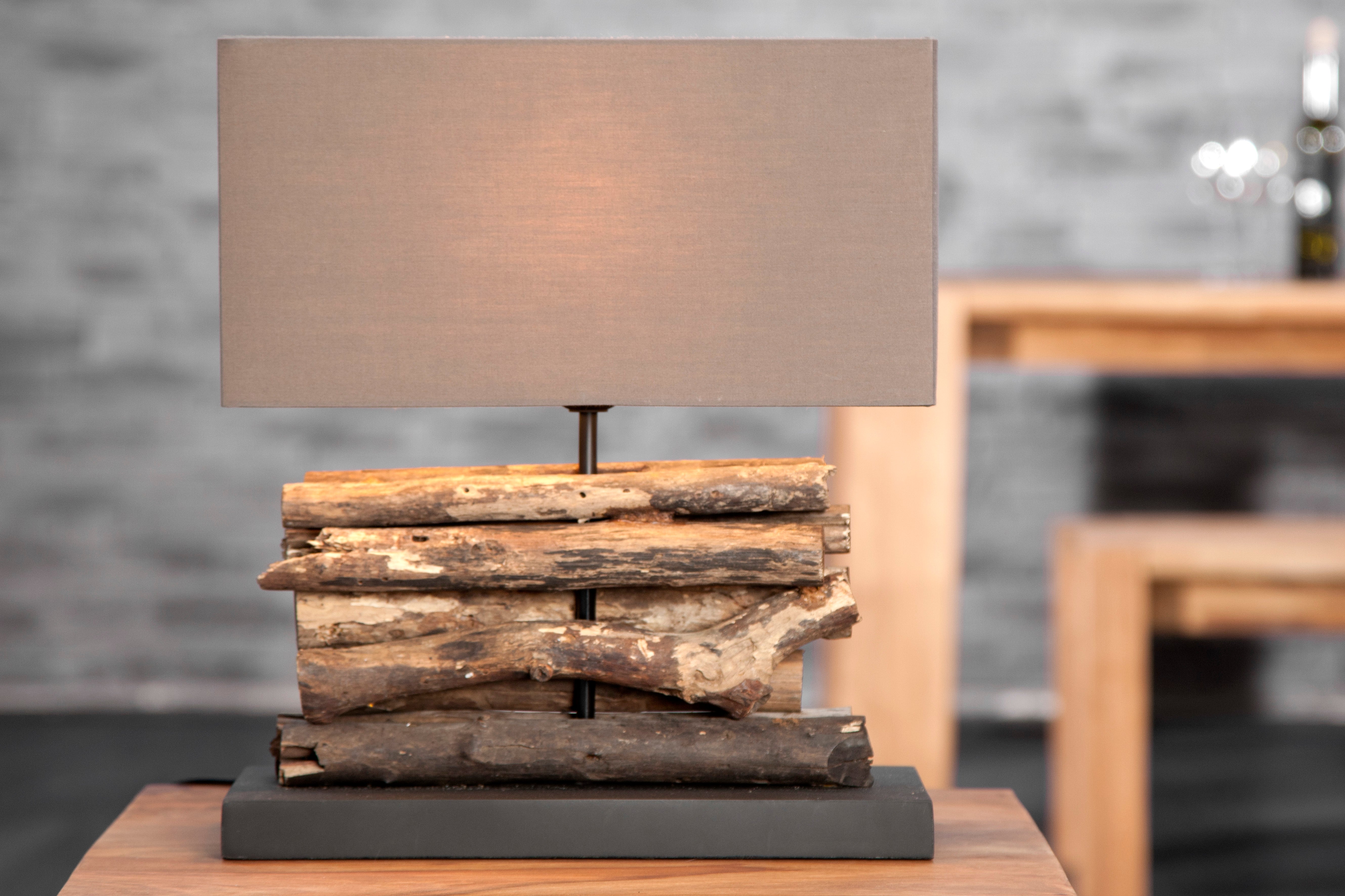 Table Lamp Perifere 40cm Brown Driftwood