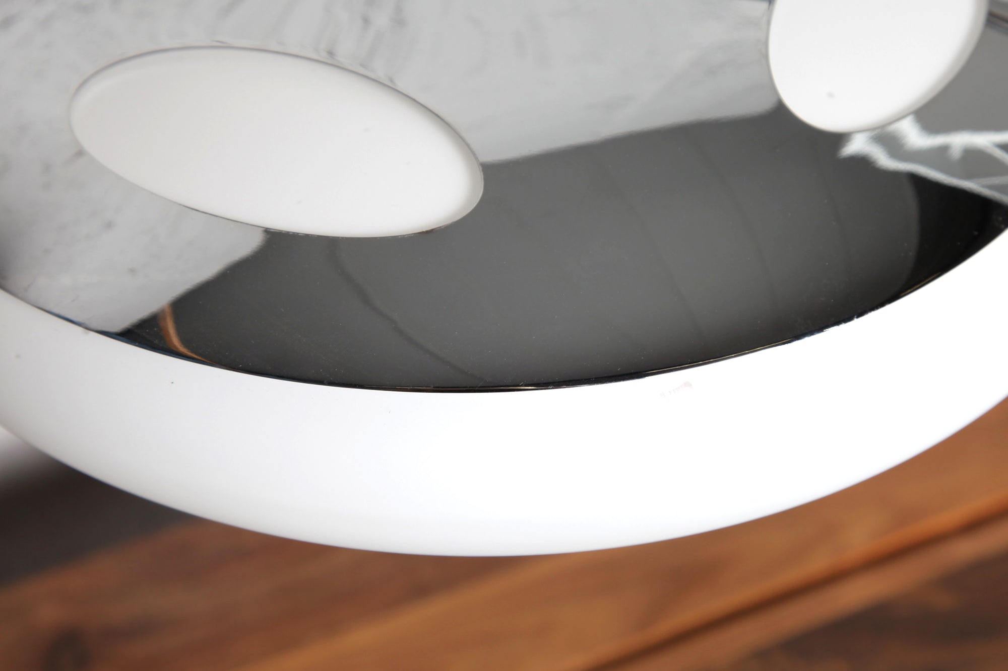 Table Lamp Luna Logo 45cm Metal Silver