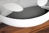 Table Lamp Luna Logo 45cm Metal Silver