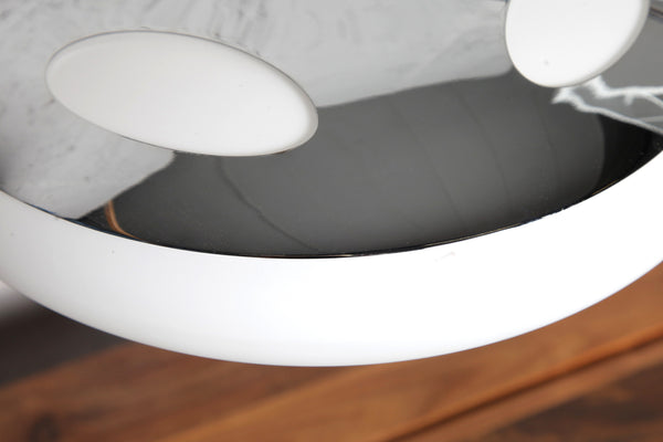 Table Lamp Luna Logo 45cm Metal Silver