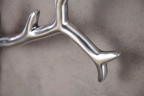 Deer Antler Veado 98cm Metal Silver