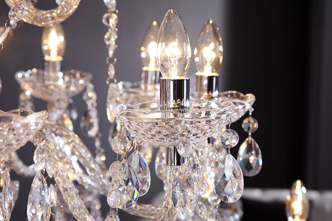 Chandelier Diamonds 120cm 30-arms Silver