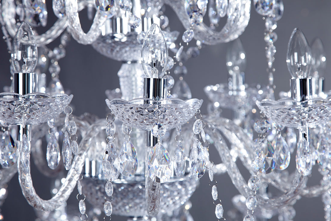 Chandelier Diamonds 120cm 30-arms Silver