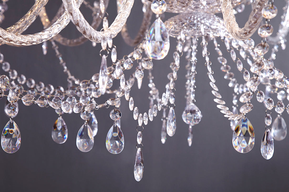 Chandelier Diamonds 120cm 30-arms Silver