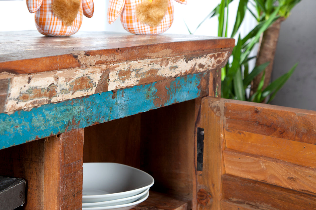 TV Stand Sri Lanka 150cm Recycled Wood Brown