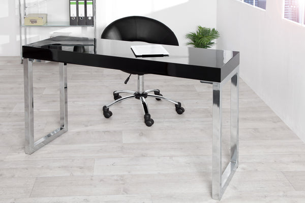 Black and outlet chrome desk