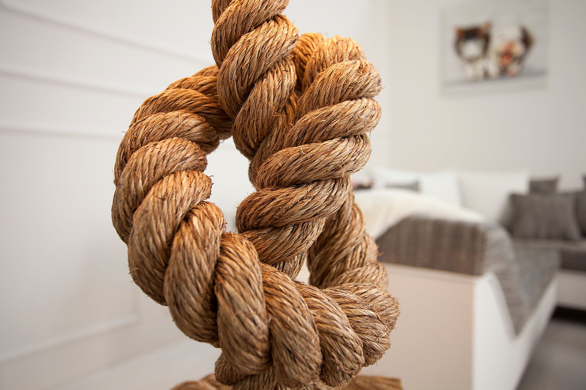 Floor Lamp Seven Seas 156cm Rope Brown