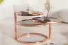 Coffee Table Art Deco 3 Levels Copper Black