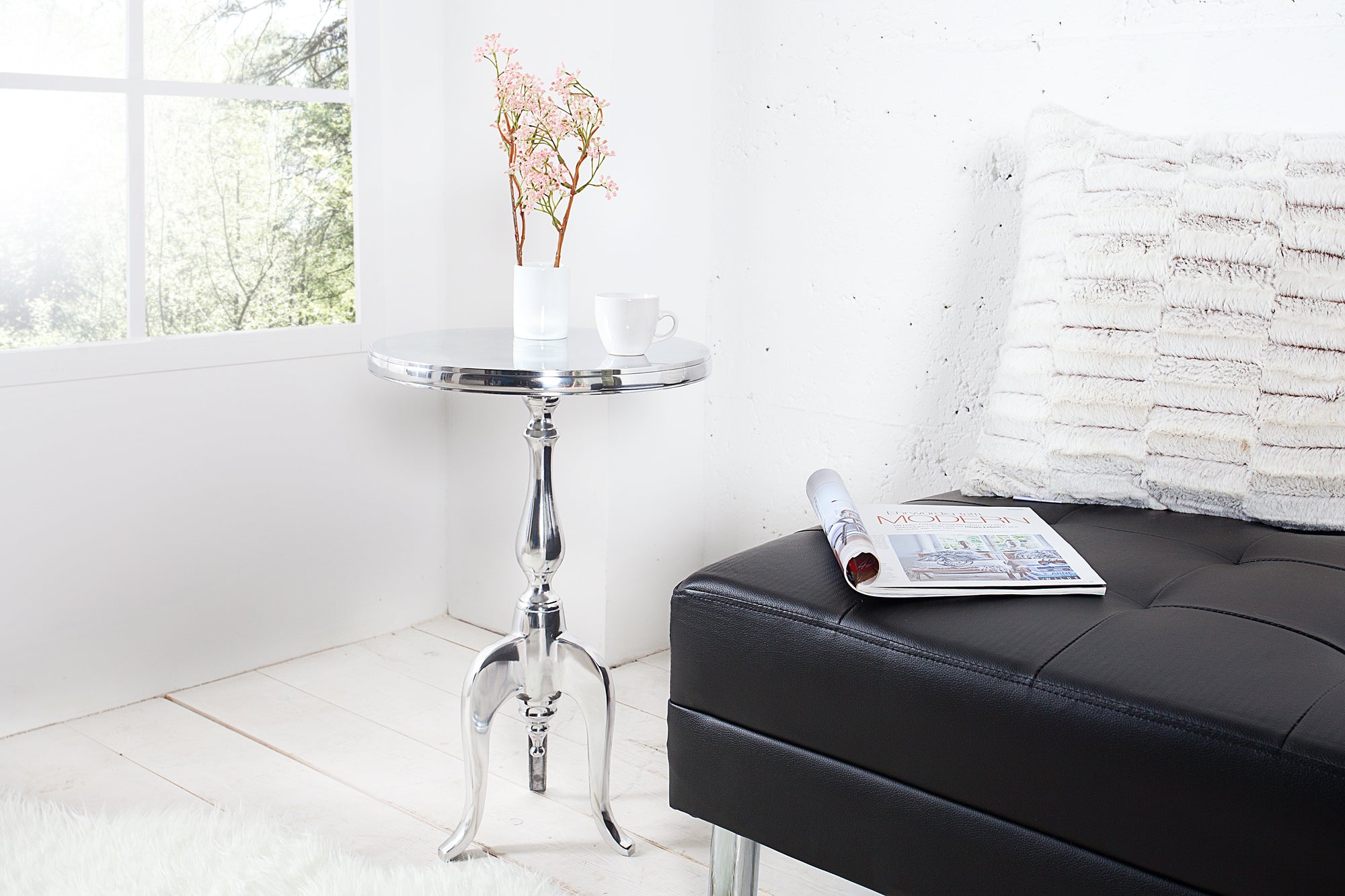 Side Table Jardin 55cm Chrome