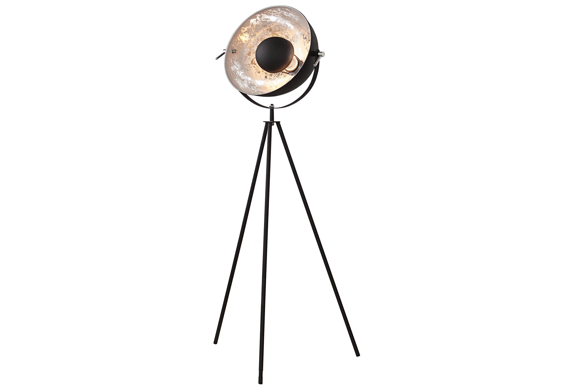 Studio Floor Lamp 146cm Metal Black Silver