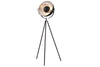Studio Floor Lamp 146cm Metal Black Silver