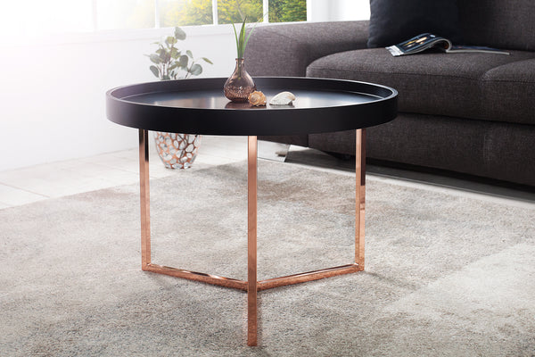 Coffee Table Cascade 60cm Black Copper