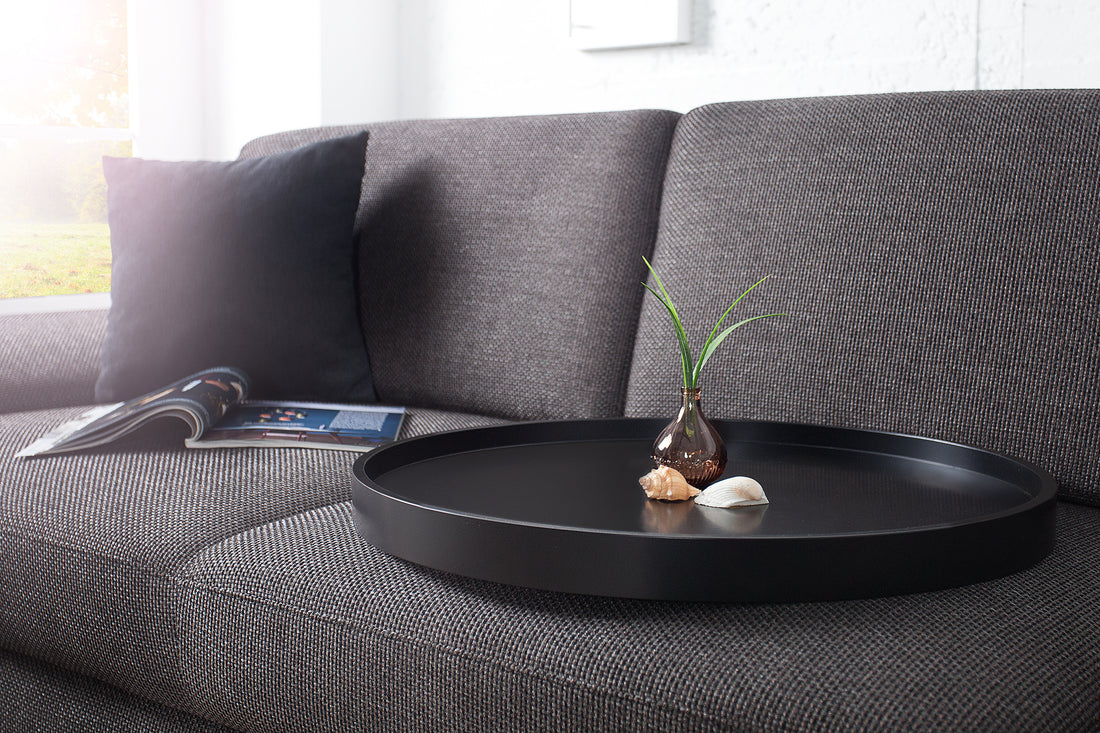 Round Coffee Table Cascade 60cm Black Copper