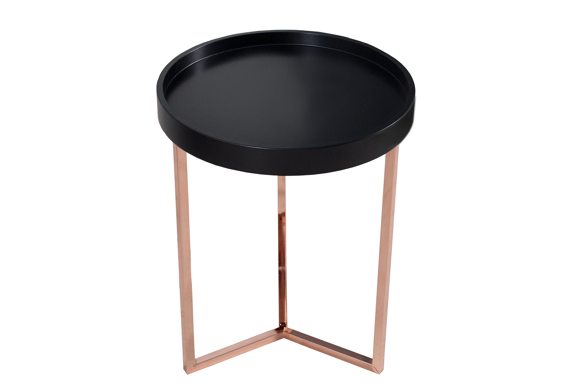 Round Coffee Table Cascade 40cm Black Copper