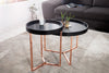 Round Coffee Table Cascade 40cm Black Copper