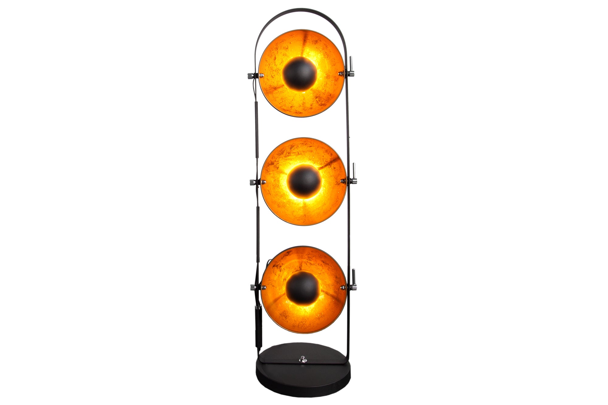 Studio Floor Lamp 128cm Metal Black Gold