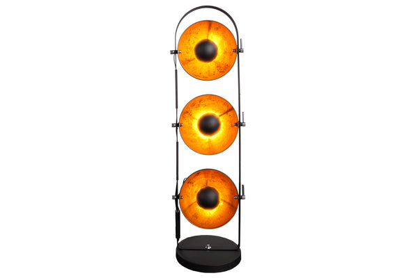 Studio Floor Lamp 128cm Metal Black Gold