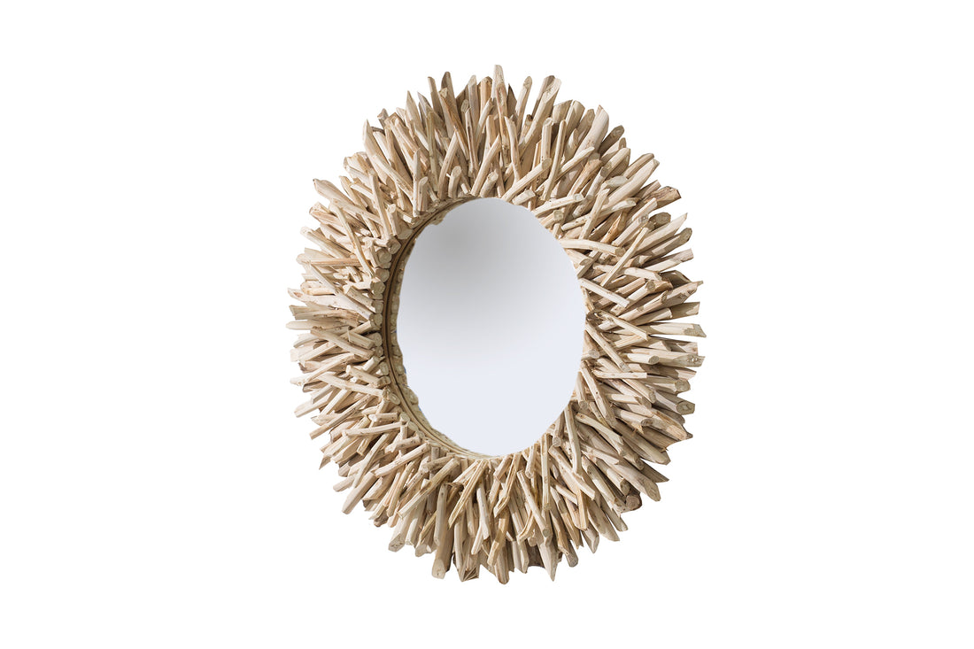Mirror Riverside 80cm Teak Wood Natural