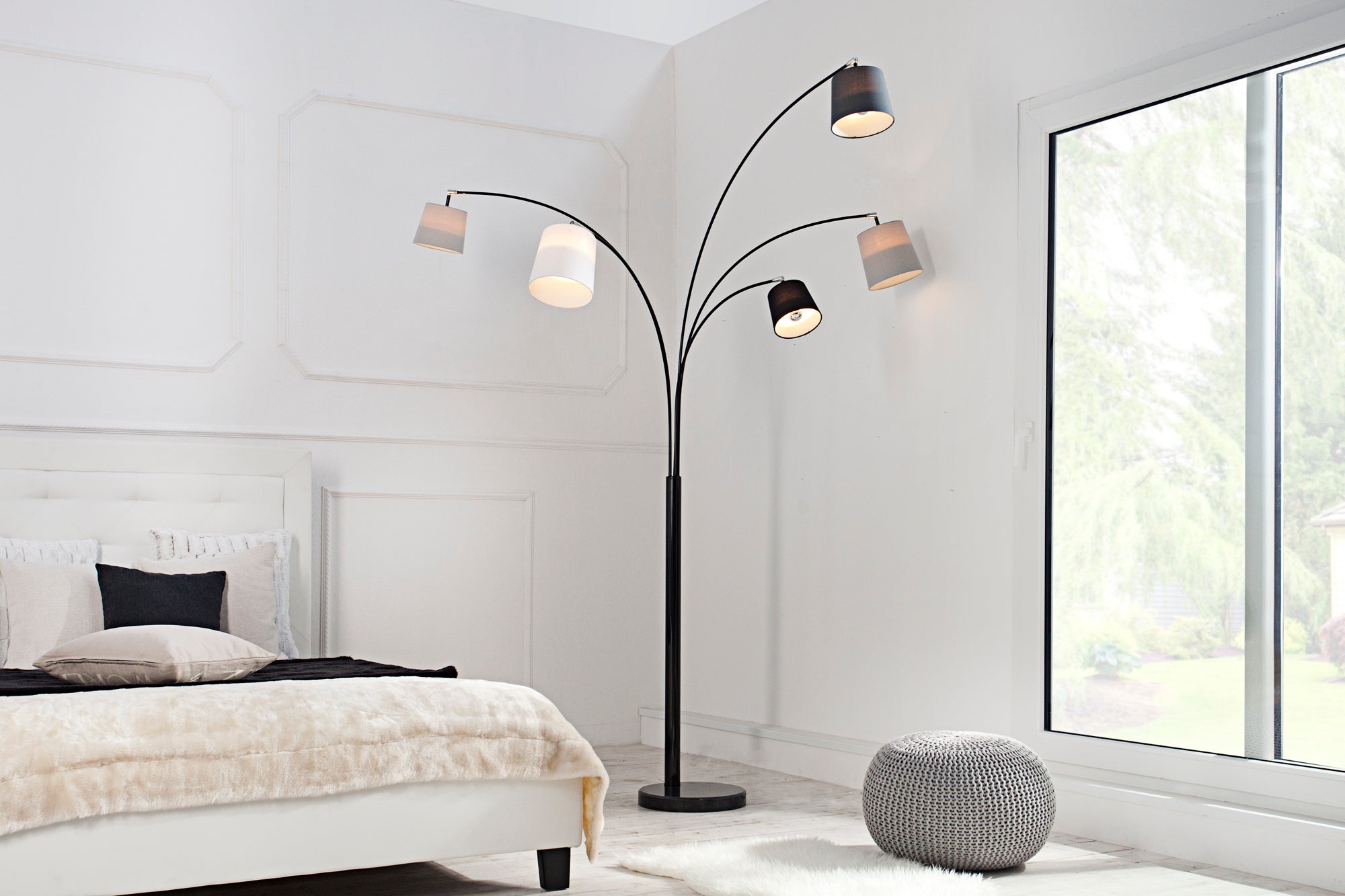 Levels Floor Lamp 200cm Black Grey
