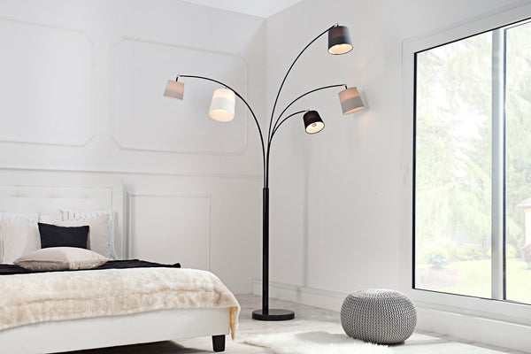 Levels Floor Lamp 200cm Black Grey