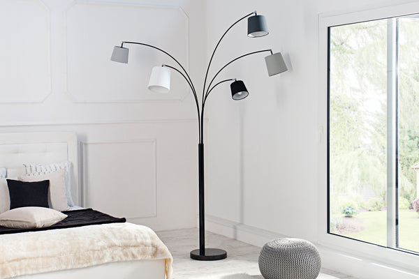 Levels Floor Lamp 200cm Black Grey