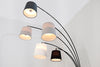Levels Floor Lamp 205cm Metal Black Grey