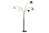 Levels Floor Lamp 205cm Metal Black Grey
