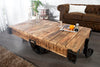 Coffee Table Railway 120cm Mango Wood Natural