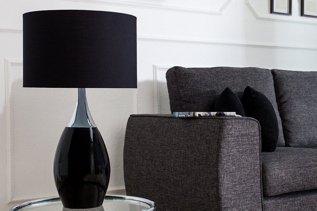 Table Lamp Carla 60cm Metal Black