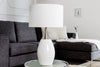 Table Lamp Carla 60cm Metal White