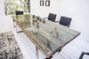 Dining Table Barracuda 180cm Recycled Teak Wood Brown