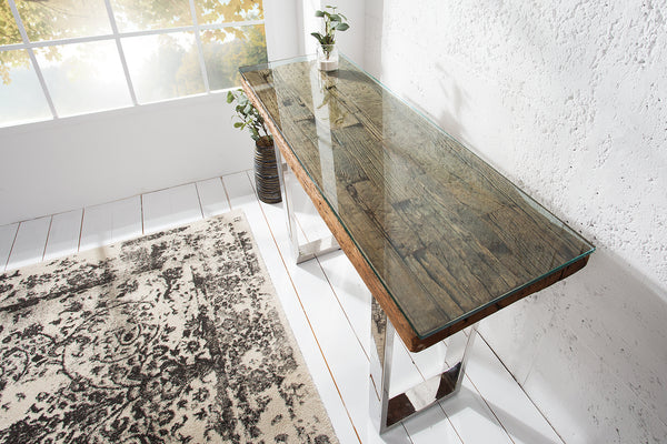 Console Table Barracuda 120cm Recycled Teak Wood Natural