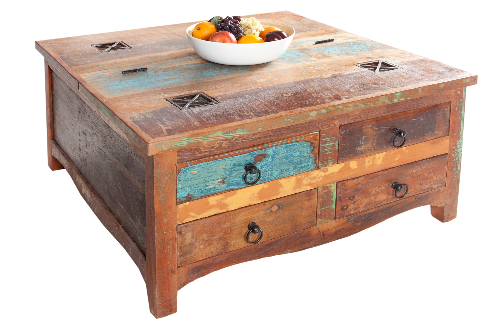 Coffee Table Sri Lanka 70cm Recycled Acacia Wood Brown